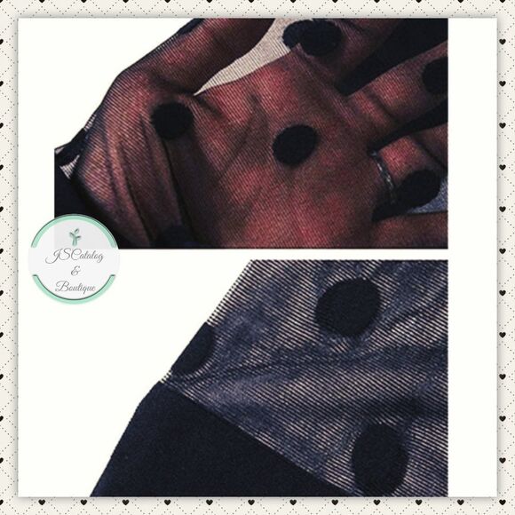 🖤 Large Polka Dots Sheer Pantyhose OS - Picture 5 of 5